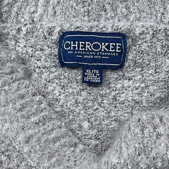 NEW Silver Metallic Floral Embellished Oversized Boucle Sweater HTF - Picture 10 of 16